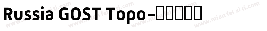 Russia GOST Topo字体转换